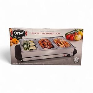 Parini Stainless Steel Buffet Warming Tray - Silver